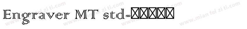 Engraver MT std字体转换